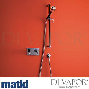 Matki 2/1000 Absolute2 Classic Concealed Thermostatic Shower Mixer, Slide Rail + Hand Shower Spare Parts